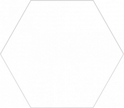 Basic hex.25 white (25*22) керамогранит (0,042/25/1,04)