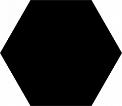 Basic hex.25 black (25*22) керамогранит (0,042/25/1,04)